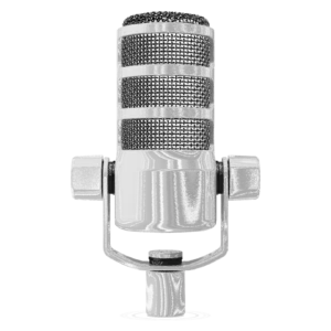 Micrófono dinámico Rode PodMic. Micrófono para estudios de grabación sin acondicionamiento acústico. Ignora ruidos del ambiente.6. webp.