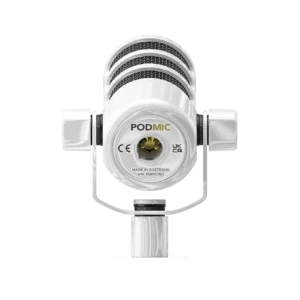 Micrófono dinámico Rode PodMic. Micrófono para estudios de grabación sin acondicionamiento acústico. Ignora ruidos del ambiente.8. webp.