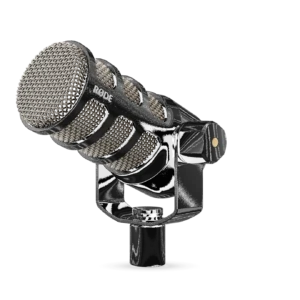Micrófono dinámico Rode PodMic. Micrófono para estudios de grabación sin acondicionamiento acústico. Ignora ruidos del ambiente.1. webp.