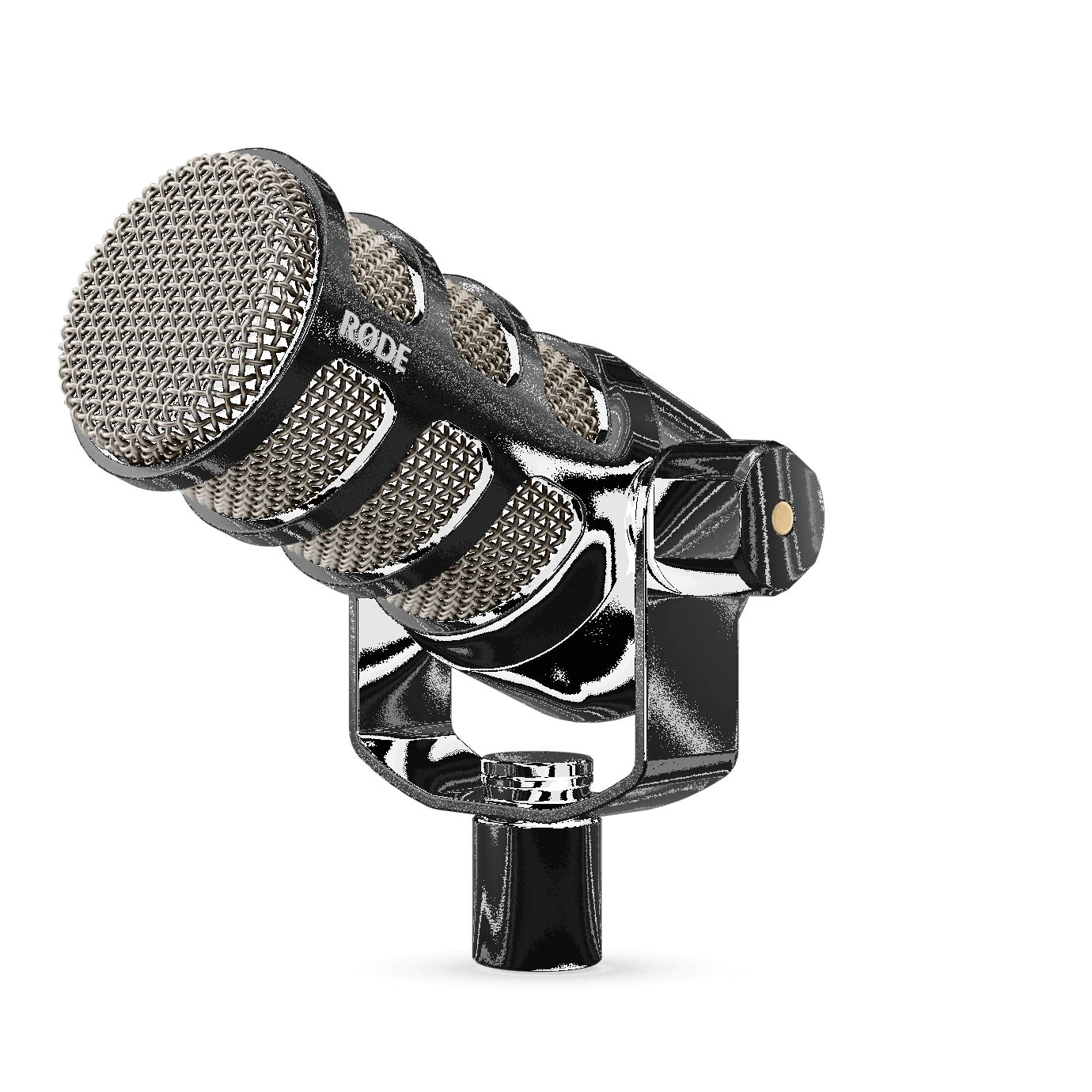 Micrófono dinámico Rode PodMic. Micrófono para estudios de grabación sin acondicionamiento acústico. Ignora ruidos del ambiente.1. webp.