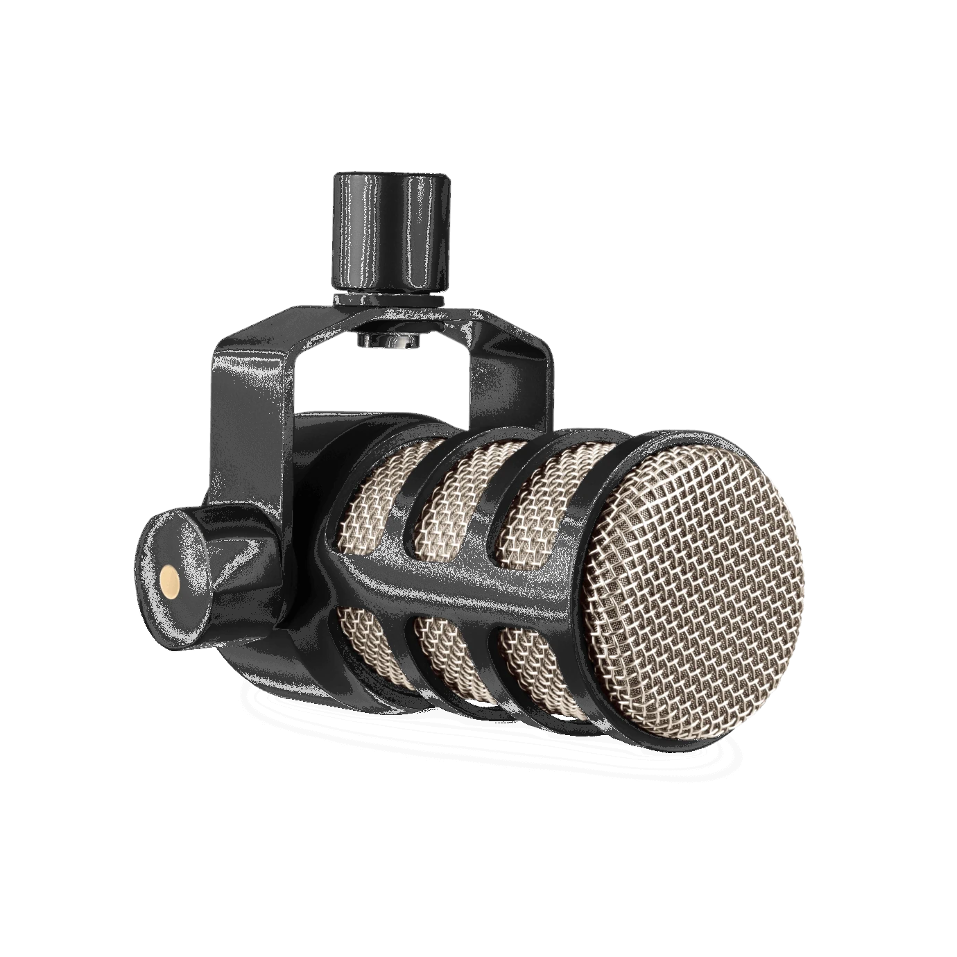 Micrófono dinámico Rode PodMic. Micrófono para estudios de grabación sin acondicionamiento acústico. Ignora ruidos del ambiente.2. webp.