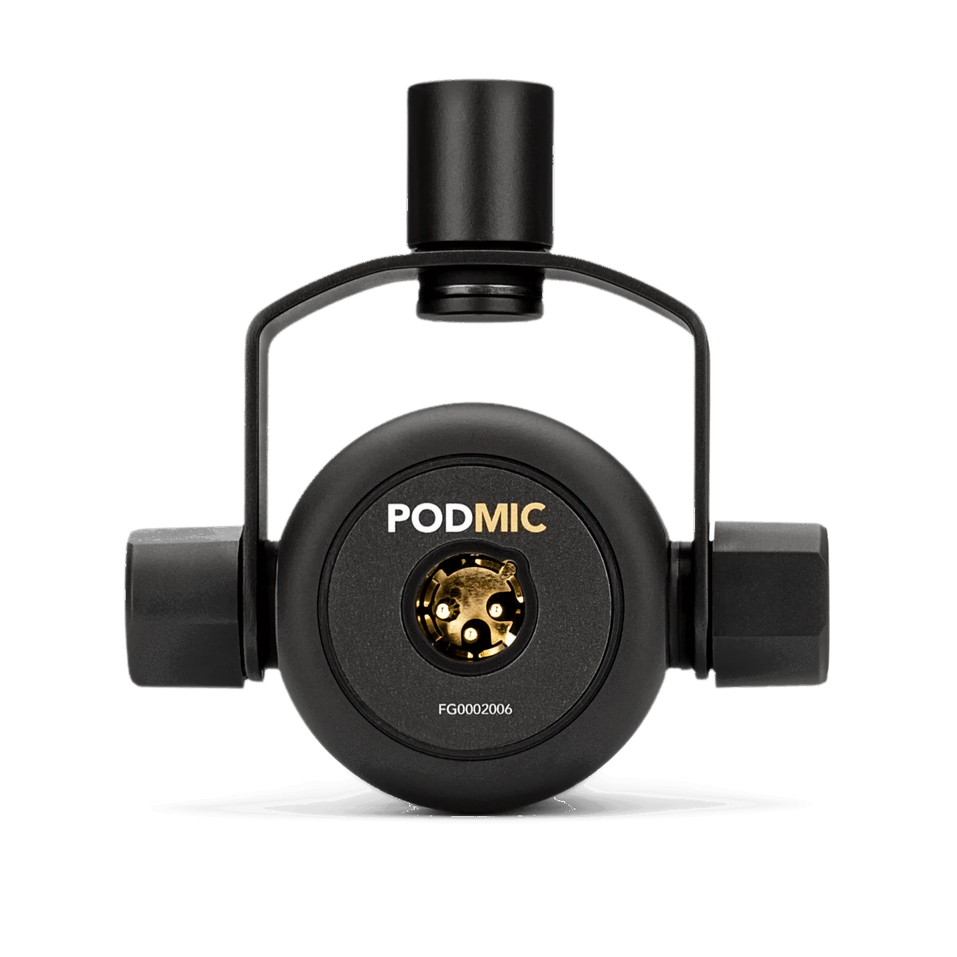 Micrófono dinámico Rode PodMic. Micrófono para estudios de grabación sin acondicionamiento acústico. Ignora ruidos del ambiente.4. webp.