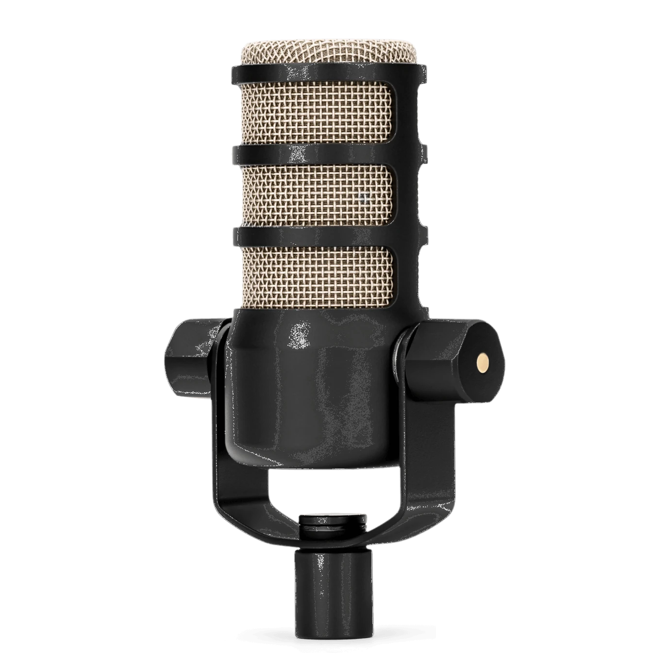 Micrófono dinámico Rode PodMic. Micrófono para estudios de grabación sin acondicionamiento acústico. Ignora ruidos del ambiente.5. webp.