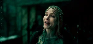  IMAGEN DE SYLVIA HOEKS INTERPRETANDO A LA REINA KANE EN LA SERIE SEE (2019) DE APPLE TV. fORMATO: 16:9 (WEBP) IMAGEN EDITADA POR FEELCULT.COM. LOTE DE IMAGENES EN SU DISCURSO AL PUEBLO. IMAGEN 6