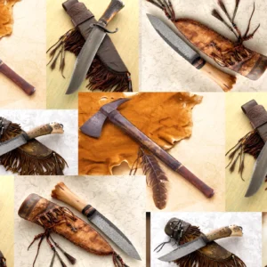 Winkler cuchillos. taller y muestras de algunos modelos de hachas y cuchillos buschcraft.webp