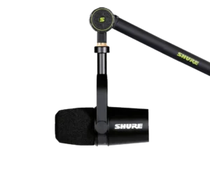Micrófono de estudio  Shure MV7. Negro. Conexión XLR. webp