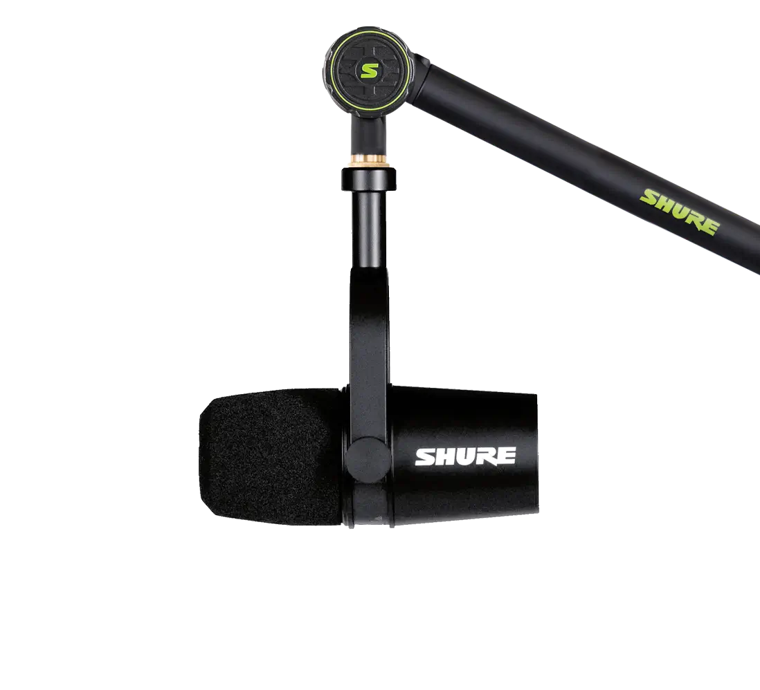 Micrófono de estudio  Shure MV7. Negro. Conexión XLR. webp