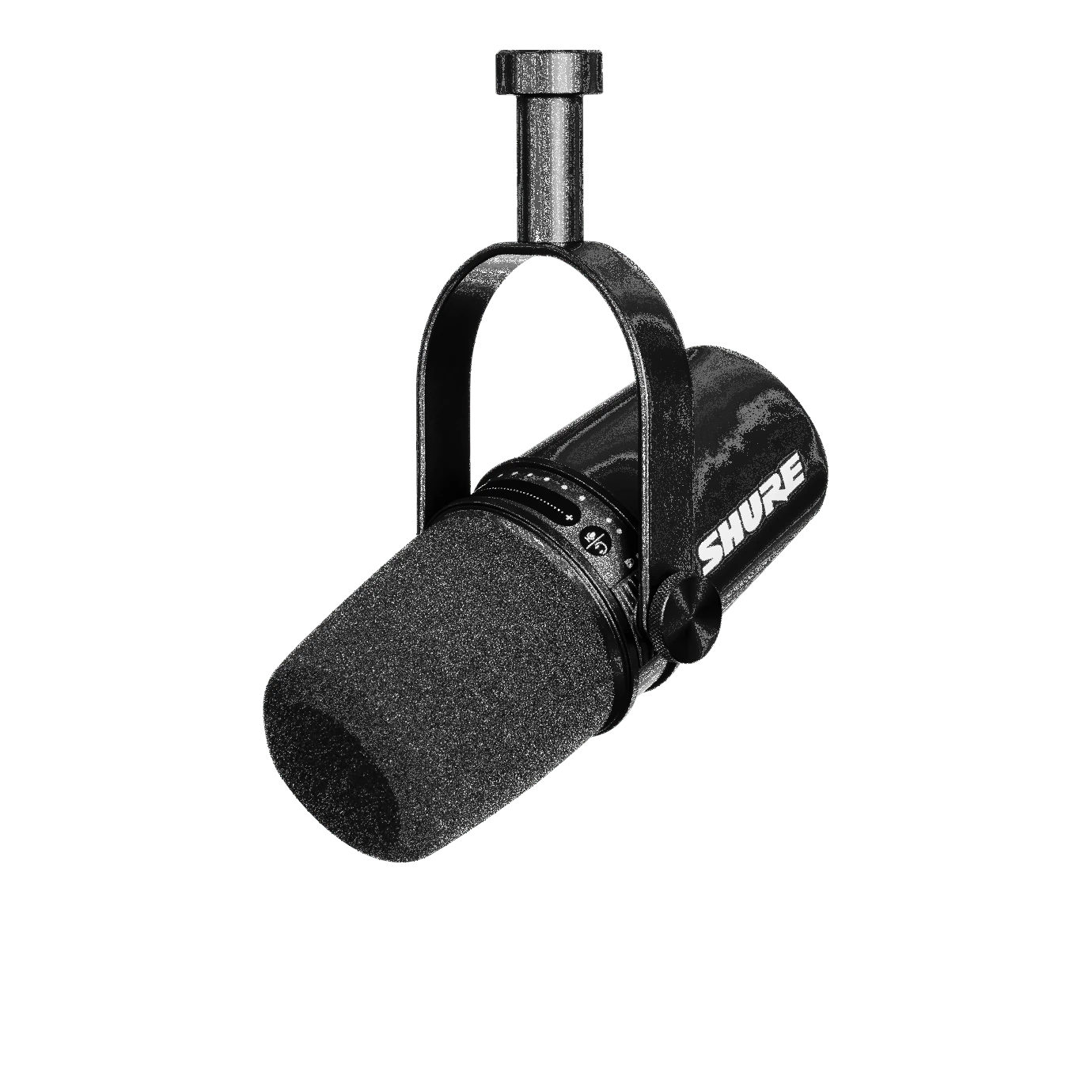 Micrófono de estudio  Shure MV7. Negro. Conexión XLR.2. webp