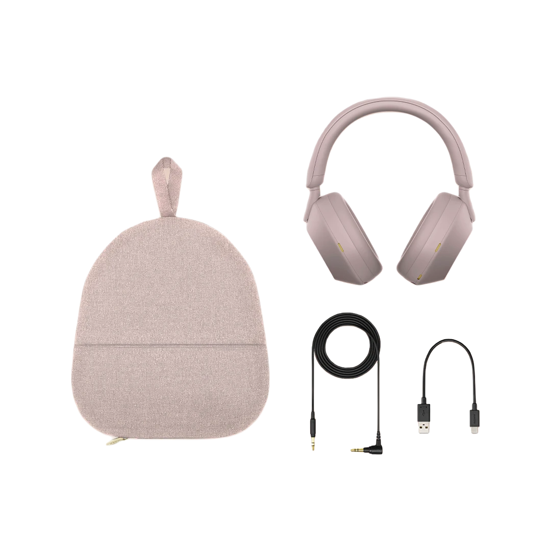 Auricular Sony, color rosa palo. WH. 1000 XME5. Noise cancellig. Feedcult.com.2.webp