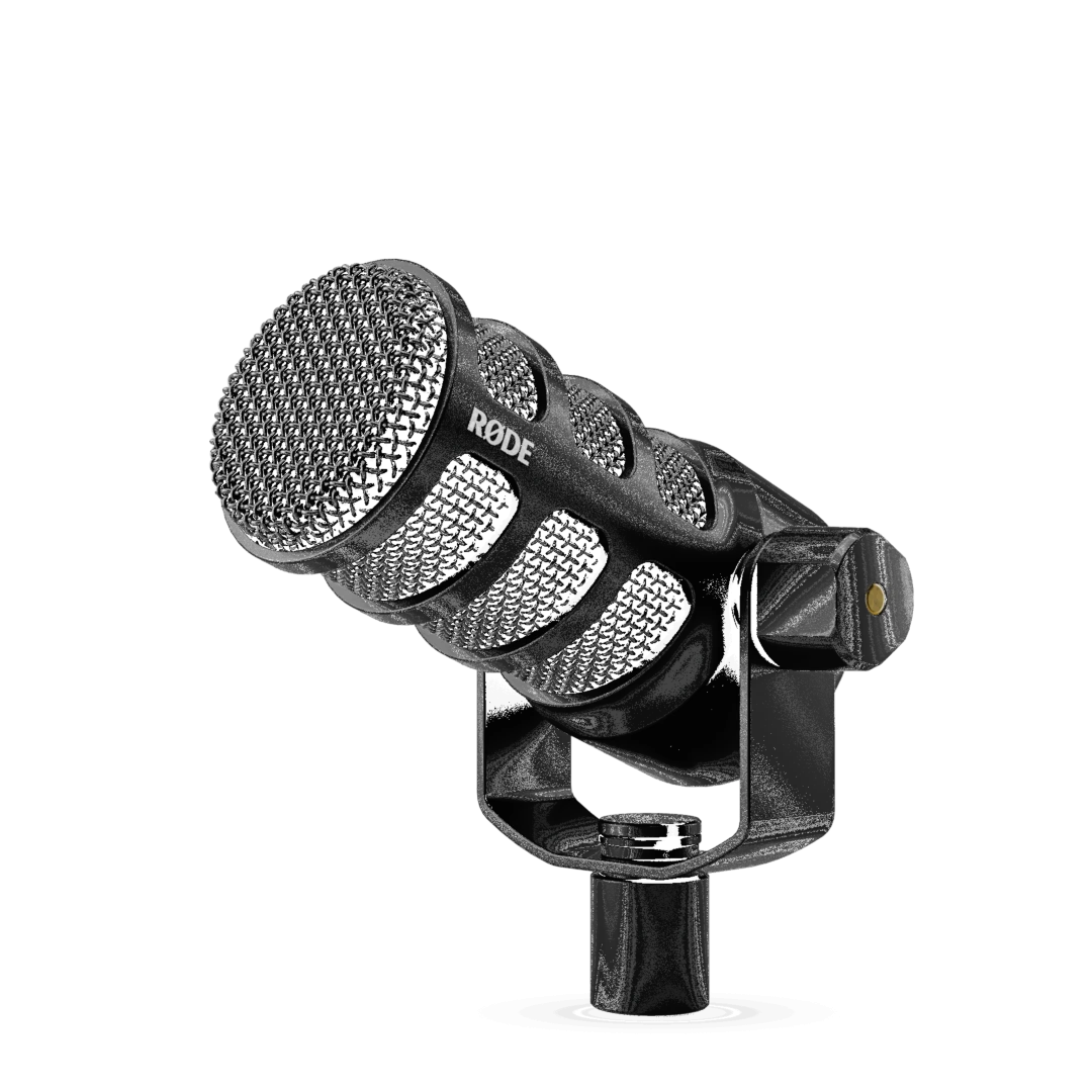 Micrófono Rode PodMic USB. Micrófono xlr y usb, se puede conectar a un smartphone, Iphone; laptop, tablet. etc. Micrófono dinámico.1. webp.