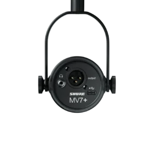 Micrófono Shure MV7 plus-Conexión xlr y usb. color negro. Led configurable. Superventas.2.webp
