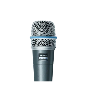 SHURE 57A BETA. Estupendo micrófono para instrumentos y voces. Amortiguación interior y aislamiento interno. Micrófono dinámico. Color gris, acabado elegante. Robusto.1.webp