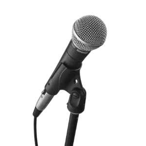 SHURE SM 58-superventas. dinámico. Usado ampliamente por cantantes famoso y presidentes de EEUU.   Rechaza ruidos del ambiente.1.webp