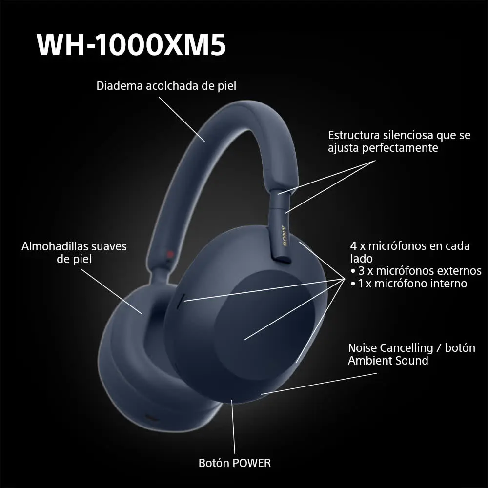 auriculares Sony. WH-1000.Xm5. Color azull.10.webp