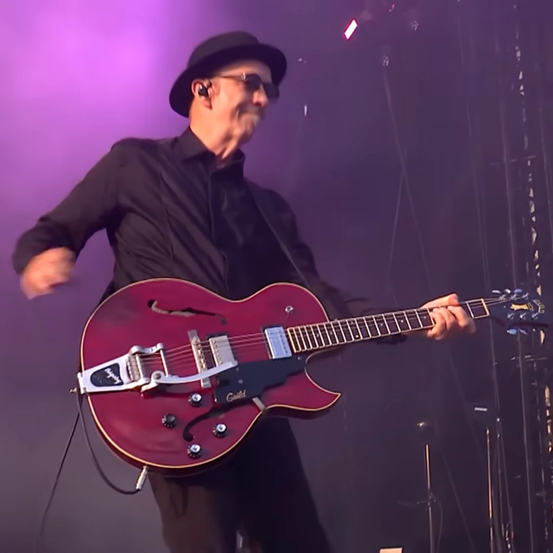 Duke Erikson bajista de Garbage en TRNSMT 2024. 1080/1080_webp