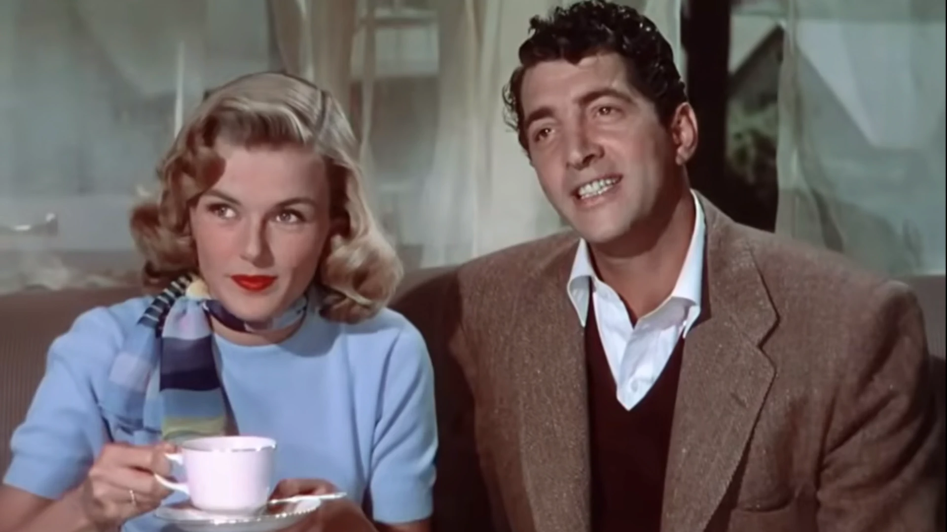 Marjie Milla y Dean Marty en la película: Money From Home, año: 1953. webp