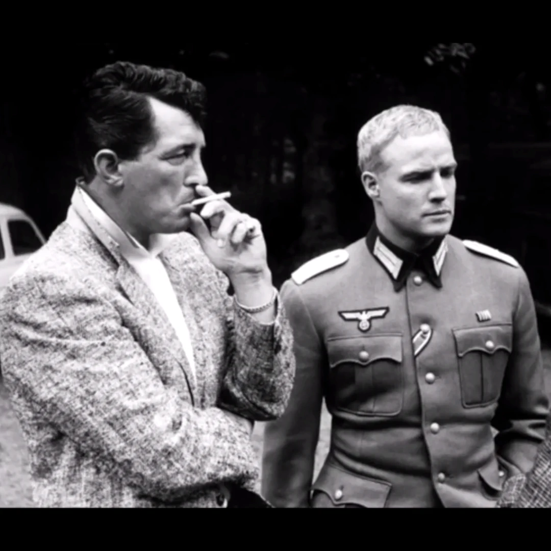 Pelicula: The Young Lions. Año: 1958. Jean Dean, Marlon Brandon, Montgomery Cliff.1. webp